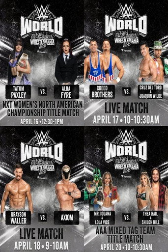 مباريات مباشرة من عالم WWE: 19 أبريل 2026 الجزء 2
