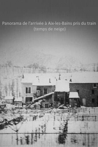 Panorama de l’arrivée à Aix-les-Bains بالقرب من القطار (توقيت الليل)