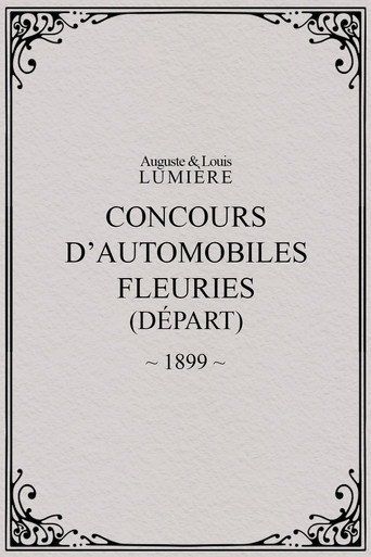 عيد باريس 1899: Concours d'automobiles fleuries (المغادرة)